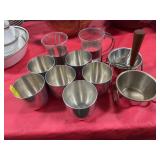 11PC STAINLESS STEEL SAUCE DISHES & CUPS