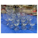 18PC ASSORTED GLASS STEMWARE