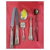 6PCS MISC. STERLING SILVER FLATWARE-SOME ARE BROKE