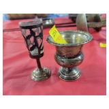 STERLING SILVER TOOTH PICK HOLDER AND CORDIAL