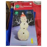LIT ICE SNOWMAN-30"