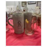 4 STEINS-2 GLASS & 2 CERAMIC