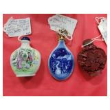 1987 BING & GRONDAHL CHRISTMAS ORNAMENT, VTG SNUFF