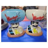 2 MACAYO MEXICAN RETAURANT MARGARITA GLASSES