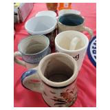 7 ASSORTED COFFEE MUGS