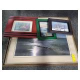 4 FRAMED ART PRINTS