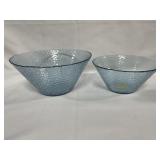 2 GLASS SERVING BOWLS-11