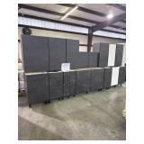 Nobilia Black Concrete Cabinet Set