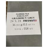 [558sft] 24"x24" Gramercy Gray Florida Tile