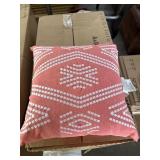 6pc Allen Roth Coral Stitched Calypso Pilliows