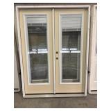 5-0 LH Double Door With Blinds