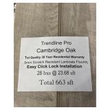 [663sqft] 8mm Cambridge Oak Laminate Flooring