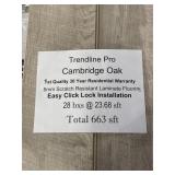 [663sqft] 8mm Cambridge Oak Laminate Flooring