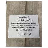 [663sqft] 8mm Cambridge Oak Laminate Flooring