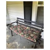 CONTENTS OF FRONT PORCH:  BENCHES, PLANTER,