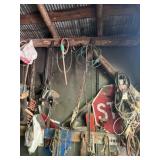 CONTENTS OF SHED ON RIGHT SIDE OF ROAD: