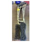 4 HACK SAWS AND 2 BRUSHES