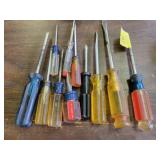 11 ASSORTED SCREWDRIVERS