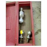 3 TRAILER HITCH BALLS: 1 7/8" AND 2 5/16"