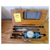 TOOL IN WOOD BOX WITH GUAGE