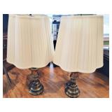 PAIR TABLE LAMPS WITH SHADES
