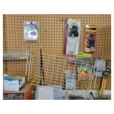 PARTS BINS WITH PARTS, CHAIN, LAMP, ETC.