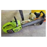 STIHL HS45 GAS HEDGE TRIMMER AND POULAN CHAIN SAW