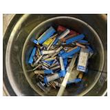 5 GAL BUCKET HALF FULL OF ASSORTED BITS