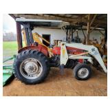 MASSEY FERGUSON 253 FARM TRACTOR WITH FRONT END LO