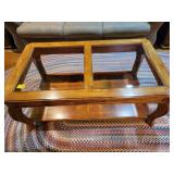 3 PC LIVING ROOM TABLE SET: COFFEE TABLE AND 2 END