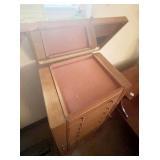 8 DRAWER OAK JEWELRY CASE