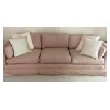 UPHOLSTERED FABRIC SOFA - PINKISH IN COLOR