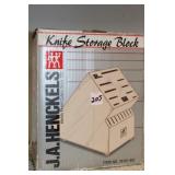 J.A. HENCKELS KNIFE STORAGE BLOCK J.A. HENCKELS KNIFE STORAGE BLOCK