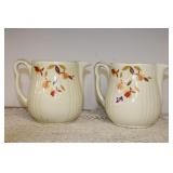 (2) JEWEL TEA PITCHERS (2) JEWEL TEA PITCHERS