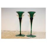 ONEIDA HAND BLOWN CANDLEHOLDERS ONEIDA HAND BLOWN CANDLEHOLDERS