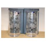 PAIR MARQUIS CRYSTAL BY WATERFORD VASES PAIR MARQUIS CRYSTAL BY WATERFORD VASES
