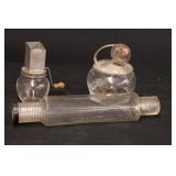 (3) GLASS KITCHEN COLLECTIBLES (3) GLASS KITCHEN COLLECTIBLES