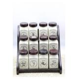 12 PC. SPICE JAR SET AND RACK 12 PC. SPICE JAR SET AND RACK