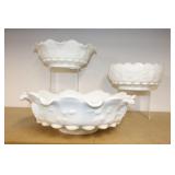 (3) PCS WESTMORELAND "PANELED GRAPE" (3) PCS WESTMORELAND "PANELED GRAPE"