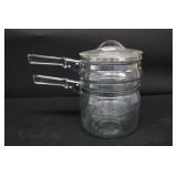 PYREX FLAMEWARE 1 1/2" QUART DOUBLE BOILER PYREX FLAMEWARE 1 1/2" QUART DOUBLE BOILER