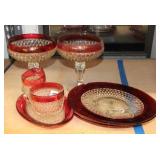 (7) PCS INDIANA GLASS (7) PCS INDIANA GLASS
