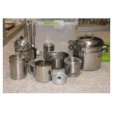 STAINLESS UTENSILS, BOWLS, COOKWARE STAINLESS UTENSILS, BOWLS, COOKWARE
