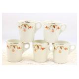 (5) ORIGINAL 1966 JEWEL TEA "CONIC" MUGS (5) ORIGINAL 1966 JEWEL TEA "CONIC" MUGS