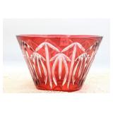 BOHEMIAN CZECH CRYSTAL 9 1/2" BOWL BOHEMIAN CZECH CRYSTAL 9 1/2" BOWL
