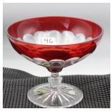 WATERFORD CRYSTAL "SIMPLY RED" COMPOTE WATERFORD CRYSTAL "SIMPLY RED" COMPOTE
