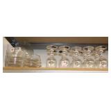 (10) MIKASA GOBLETS, VASE, GLASS BOWLS (10) MIKASA GOBLETS, VASE, GLASS BOWLS