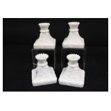 (2) PAIR WESTMORELAND CANDLEHOLDERS (2) PAIR WESTMORELAND CANDLEHOLDERS