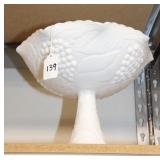 IMPERIAL "GRAPE" MILK GLASS FRUIT COMPOTE IMPERIAL "GRAPE" MILK GLASS FRUIT COMPOTE