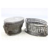 (2) EARLY TIN MOLDS (2) EARLY TIN MOLDS