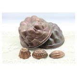 (5) COPPER MOLDS (5) COPPER MOLDS